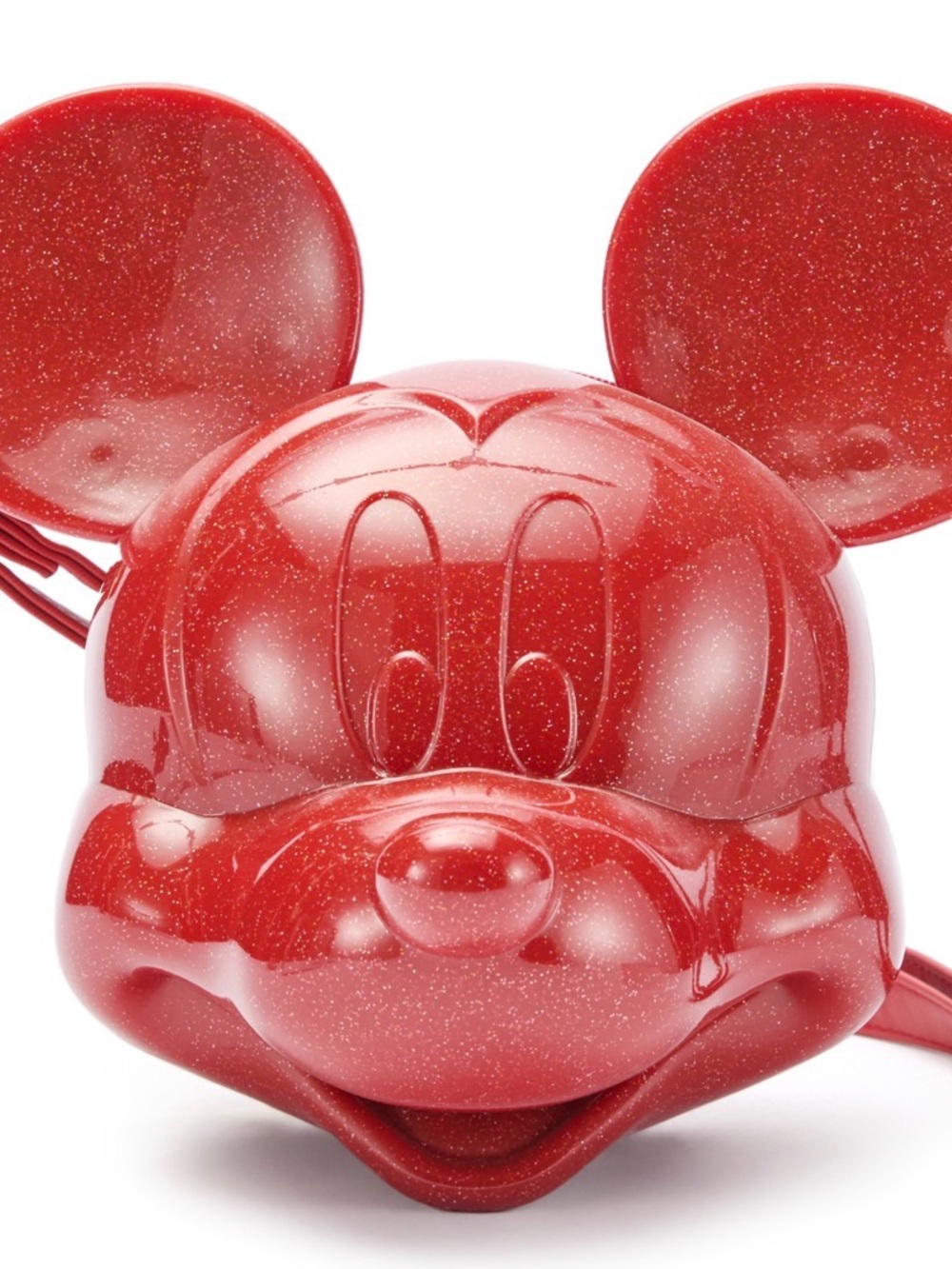 Loungefly Mickey Mouse Face Molded Bag Disney Parks Red Luxury Purse New